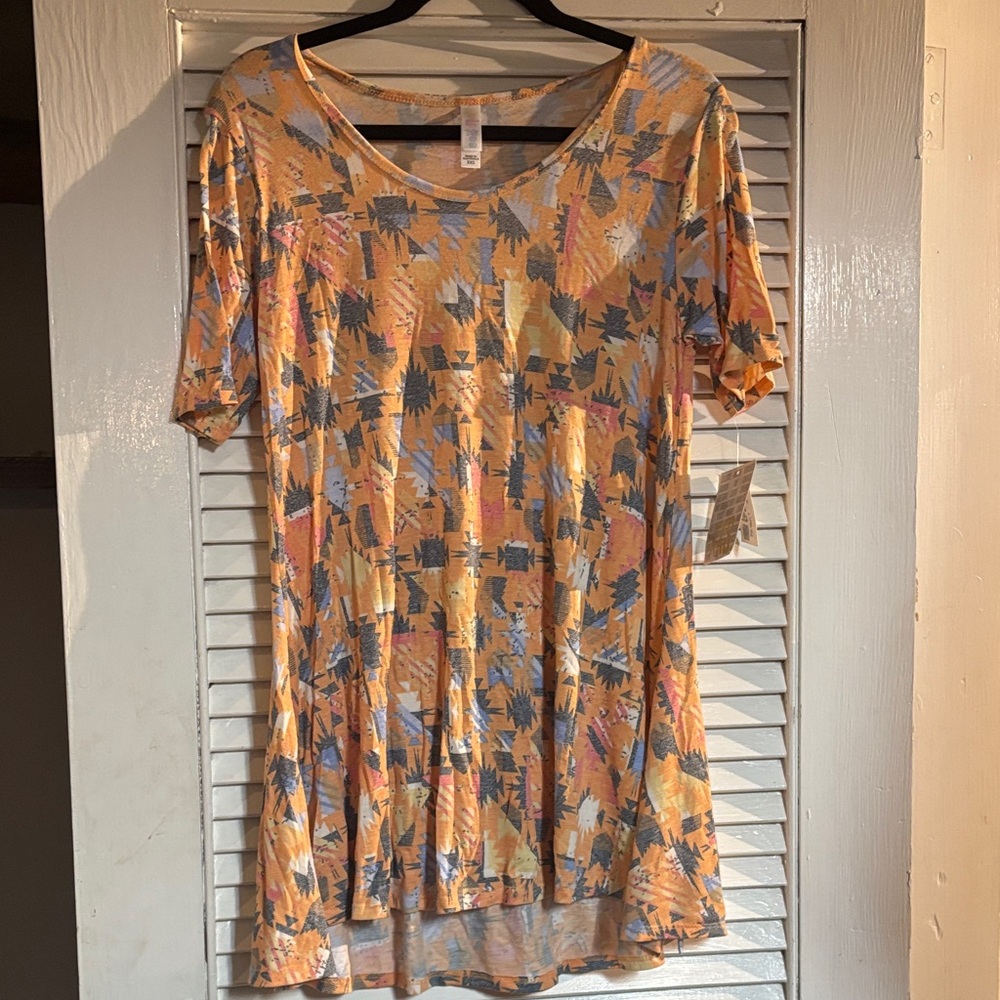 Lula Roe Colorful Geometric Women's Top